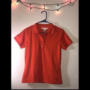 New bright orange Nike golf shirt